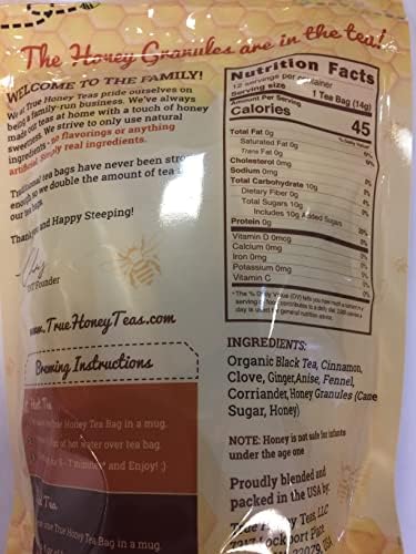 Honey Infused Spiced Chai Single Serve Tea (12)