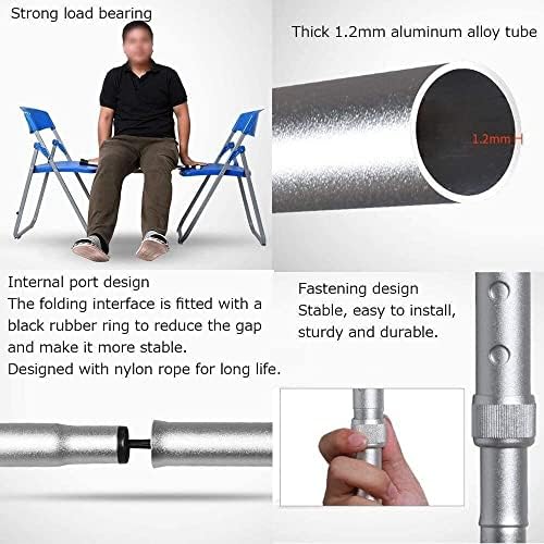 GeRRiT Crutch for The Elderly Folding Walking Stick for The Elderly Safe Additional Scales, Height Adjustable Aluminum Ladder, Crutches for The Elderly Man Woman Man W Decorate, Silver B