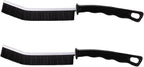 2 Pcs Crevice Cleaning Brush Hard Bristle Gap Brush Multifunctional for Bathroom Household Kitchen Tiles Window Crevice Cleaning Tool (Style 2)