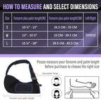 supregear Arm Sling Shoulder Immobilizer for Women Men, Comfortable Breathable Sling for Shoulder Injury, Rotator Cuff, Broken Dislocated Fracture Strain, Fit Left or Right Arm, Black + Dark Blue, M