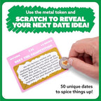 Date Night Scratch-Off Cards by Relatable, Gifts and Unique Date Night Ideas for Couples, Discover Fun Couples Activities for Day and Night, Includes Coin and 50 Scratch-Off Cards, for Ages 17+