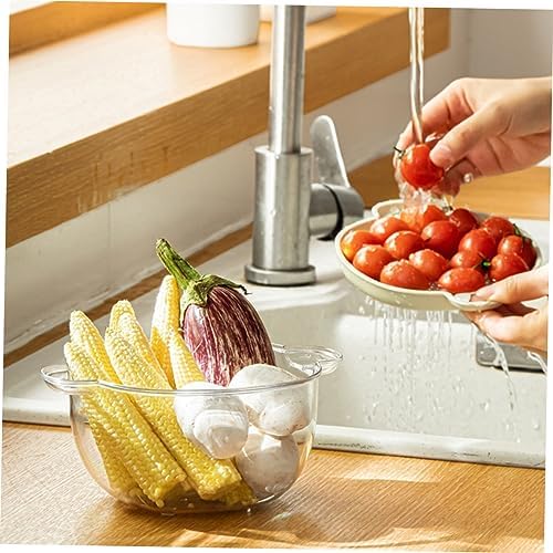 PRETYZOOM Multifunctional Strainer Basket Fruit Washer Vegetable Kitchen Drain Basket