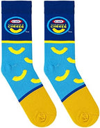 Crazy Socks – Food Brand Icons Novelty Crew Socks – Large – Snack Pantry Graphic Socks – Funny Food Gift Socks