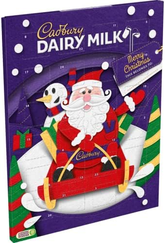 Cadbury Dairy Milk Advent Calendar Christmas 90g (Pack of 1)