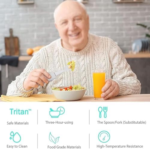 Smart Anti-Shake Spoon, Anti-Shake Eating Aid for The Elderly, Anti-Shake Eating Spoon, Suitable for Patients with Myasthenia Gravis and Arthritis