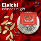 LUXCKY Silver Pearls Saffron Blended 81 Pouch (Pack of 2) Mouth freshner Flavoured Cardamom Seeds, 0.179 Gram Each