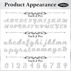 126 PCS Custom Name Cake Topper Acrylic Letters DIY Personalized A-Z & 0-9 Number Alphabet Cake Decoration For Wedding Anniversary Baby Shower Party Birthday Supplies (Silver)