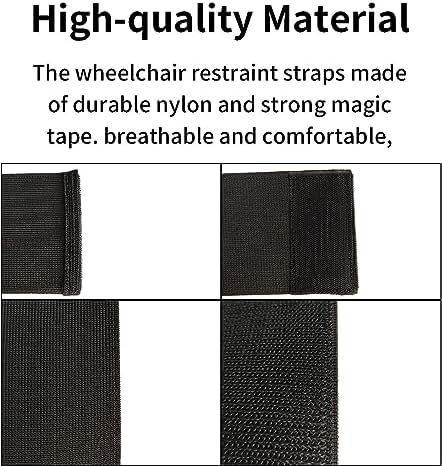 4PCS Wheelchair Leg Strap，Medical Restraints for Elderly Patient, Wheelchair Leg Protection Belt，Wheelchair Foot Rest Strap, Leg Straps
