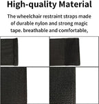 4PCS Wheelchair Leg Strap，Medical Restraints for Elderly Patient, Wheelchair Leg Protection Belt，Wheelchair Foot Rest Strap, Leg Straps