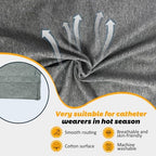 Lmaray Urine Bag Pants for Elderly/Men/Women, Incontinence Care Trousers, Catheter Leg Bag Pants with 2 Pockets
