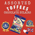Walkers' Nonsuch Assorted English Toffees & Chocolate Éclairs – British Candy Mix with English Creamy Toffee, Milk & Dark Chocolate Covered, Banana Split & Eclairs – 5.29 Oz (Pack of 2)