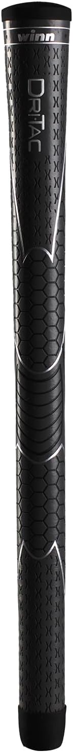 Winn Dri-Tac Long Standard Golf Grip, Non-Slip & Cushioned Comfort, Moisture-Wicking & Shock Absorption, AVS Technology, Hand Alignment & Lighter Grip Pressure, Tacky in All Weather