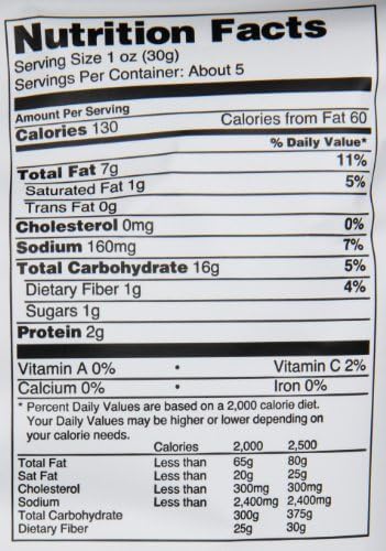 Tyrrells English Potato Chips, Sea Salt and Black Pepper, 5.3 Ounce (Pack of 12)