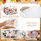 JarThenaAMCS 50Pcs Fall Floral Paper Napkins Vintage Autumn Wildflower Luncheon Napkin Flower Dessert Dinner Hand Napkin for Thanksgiving Harvest Wedding Birthday Party Supplies