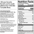 King Arthur Gluten-Free Bread Flour, 1:1 Replacement for Yeasted Recipes, 2 lb (Pack of 1) - Premium GF Flour for Artisan Boules, Bagels, Cinnamon Rolls & Burger Buns - Sorghum & Xanthan Gum