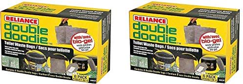 Reliance Products 2683-03 Double Doodie Toilet Waste Bags (2 X Pack of 6)