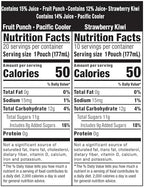 Capri Sun Flavored with Other Natural Flavor Juice Drink Blend, 30 Pouches, for School Lunches and On-the-Go Hydration, Fruit Punch, Strawberry Kiwi & Pacific Cooler, All Natural Ingredients, 6 fl oz