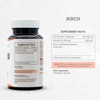 Secrets of the Tribe Birch 60 Capsules, 800 mg, Birch (Betula Pendula) Dried Leaf (60 Capsules)