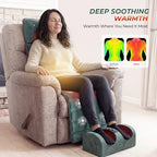 Full Body Massage Mat with Heat, Detachable Massager Pad Deep Tissue Pain Relief,10 Vibrating Motors and 9 Speed Settings for Relaxation at Home or Office
