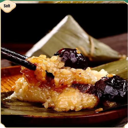Zongzi - Traditional Chinese Glutinous Rice Zongzi, Wrapped In Bamboo Leaves - Carefully Selected Ingredients - Ready To Eat After Heating - Dragon Boat Festival/Choices For Festival Gifts（98.76oz）