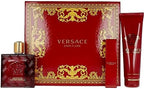 Versace EROS FLAME 3 PIECE GIFT SET - 3.4 OZ EAU DE PARFUM SPRAY NEW