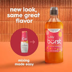SodaStream Bubly Burst Peach Mango New Pour Bottles (440ml Pack of 4)