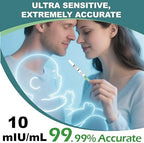 Elate Early Detection Pregnancy Test Strips HCG Early Result 6-Days Sooner, 60 Count Bulk, Ultra-Sensitive 10mIU/mL, 99.99% Accurate, Easy Home Use, 5mm