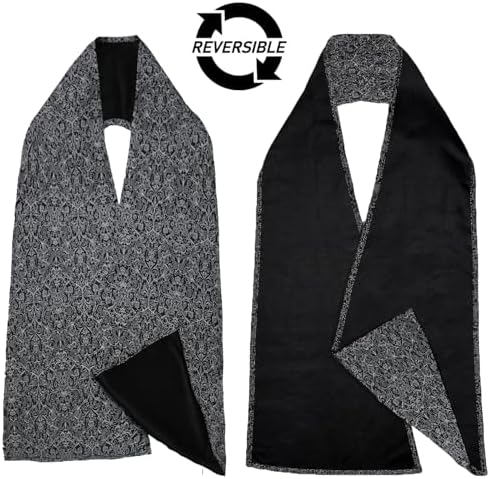Washable Adult Bib Scarf for Senior Citizens & Elderly - Reversible Adult Bibs for Women and Men - Dining Clothing Protectors - Dining Scarf for Adults