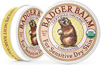 Badger Balm Unscented, 100% Organic Olive Oil & Beeswax, Fragrance Free Hand Cream, Long Lasting Sensitive Skin Moisturizer, 2 oz Tin