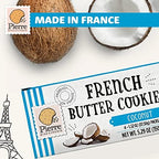 Pierre Biscuiterie French Butter Cookies with Coconut 5.29 Ounce Box (Pack of 1)