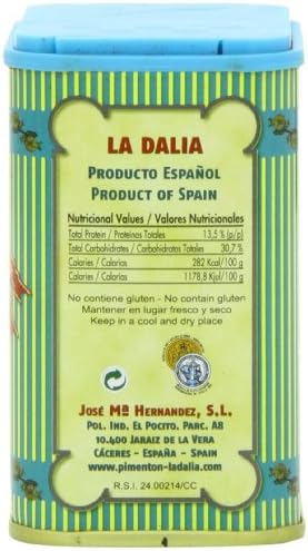 La Dalia Sweet Smoked Paprika from Spain, 2.469 Oz