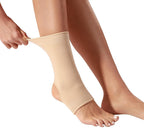 WrtmyR 2 Pack Ankle Brace Compression Sleeve, Ankle Wrap & Ankle Support for Women & Men, Ankle Compression Sock for Sprain, Swelling, Plantar Fasciitis, Tobillera (L/XL Nude)