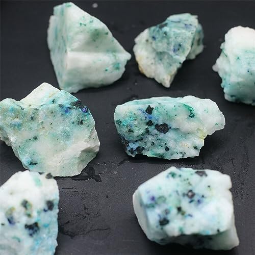 AtkitS Natural Phoenix Stone Alum Malachite with Lapis Lazuli Making Jewellery Mineral Specimens Home Decoration Stone (Size : 20-30g)