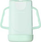Momcozy Baby Pouch Holder No Squeeze, Baby Food & Juice Box Holder, Mess-Free, Easy Grip for Self-Feeding, BPA-Free & DEHP-Free, Must-Have for Babies, Green