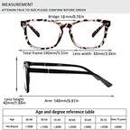 Henotin 4-Pack Blue Light Blocking Reading Glasses Women Men,Spring Hinge Computer Readers,Anti UV Ray Square Nerd Eyeglasses (Mixed Color, 0.00, Diopters)