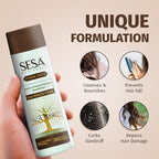 SESA Ayurvedic Strong Roots Hair Shampoo And Conditioner 200Ml Strengthening Roots Nourishes Scalp Paraben & Sulphate Free For Men & Women, 6.76 oz