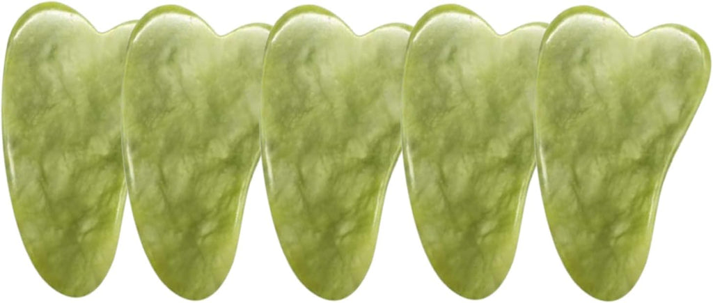WEISIPU Skin Facial 5Pcs Care Gua Sha Guasha Treatment Massage Natural Jade Board Traditional Scraping Scraper Tool