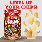 KICKIN' Carolina Reaper Hot Spicy Salsa - 13 oz. - Premium Gourmet Spicy Hot Carolina Reaper Salsa for Tortilla Chips, Veggies, and Breakfast Burritos – Warning - Try if you Dare!