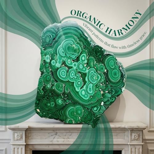 1Pc Natural Malachite Slices,50-100g Small Size Raw Stone Green Mineral Specimen DIY Material Energy Crystal，Polished Pocket Palm Stone