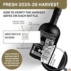 PJ KABOS Very High Phenolic (699 mg/kg), USDA Organic Greek Extra Virgin Olive Oil, Kosher, Greece, Cold Extracted, 16.9oz Bottle, Family Reserve Organic - Robust