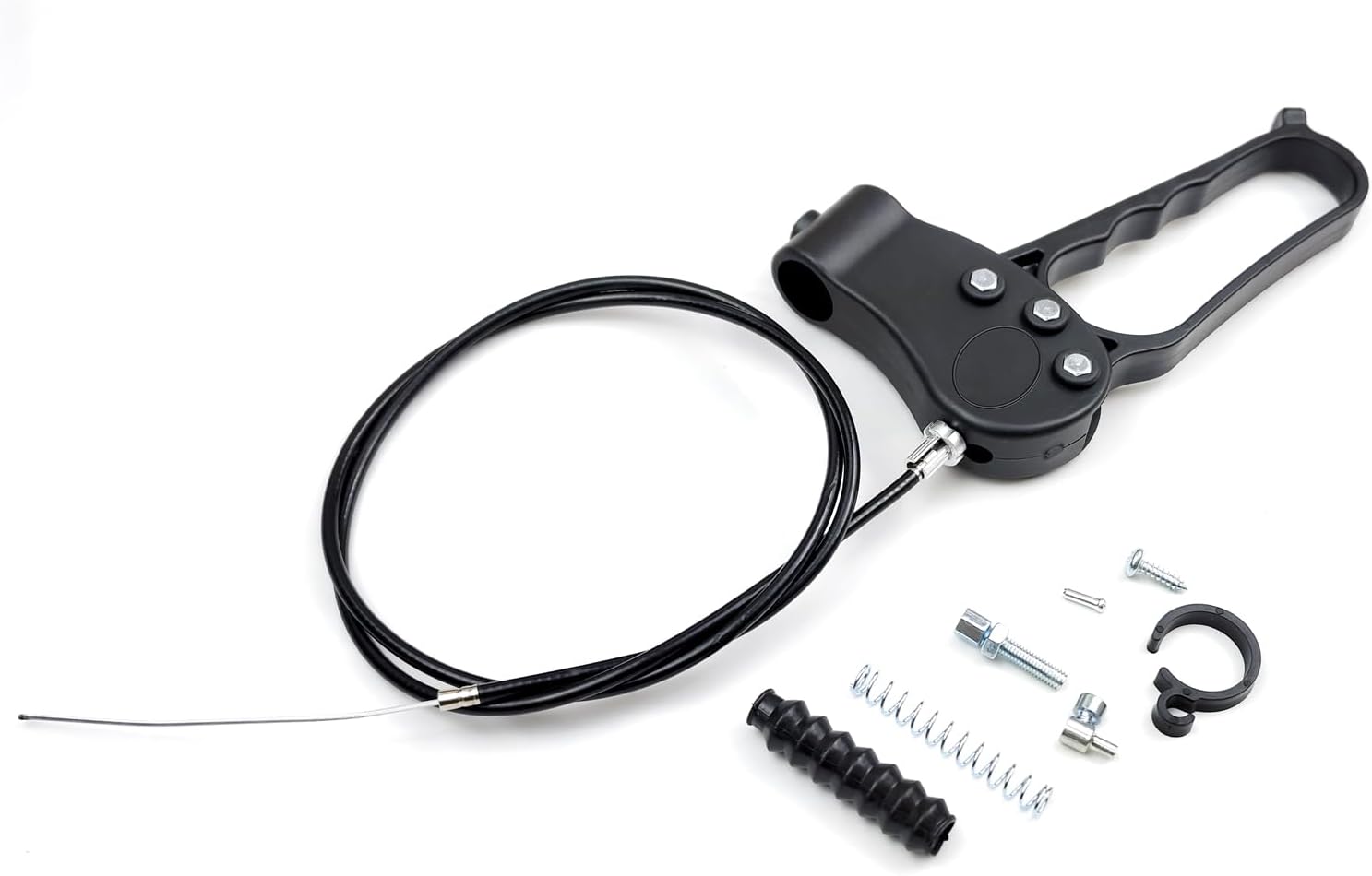 1Set Rollator Replacement Brakes,Walker Replacement Hand Brake,41 Inch Cable,Adjustable Wheel Lock,w/Hardware, Cable,Clip,Compatible with All Brands 3/4 Wheel Aluminum Steel Rollator,Universal Parts