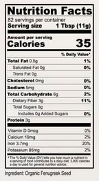Anthony's Organic Fenugreek Seeds, 2 lb, Whole Methi Seeds, Gluten Free, Non GMO, Non Irradiated