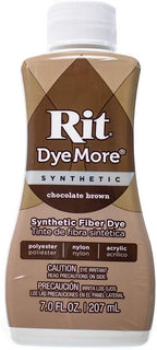 Rit DyeMore Single Bottle 7 Oz. Synthetic Liquid Fiber Dye for Clothing, Décor, and Crafts – Chocolate Brown
