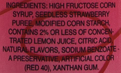 Lyons Designer Dessert Sauce, Strawberry, 16 Ounce Bottle