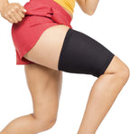 BraceAbility Compression Thigh Sleeve - Support Brace for Hamstring, Runner's Pain, Quad Strains - Men and Women's Leg Relief