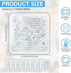 TrelaCo 30 Pack Clear Small Ice Packs for Injuries Reusable Mini Boo Boo Gel Bead Ice Pack Soft Cold Packs Cold Hot Compress for Pain Relief Wisdom Teeth Breastfeeding, Tired Eyes Face Neck