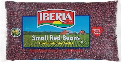 Iberia Small Red Beans, 4 lb, Long Shelf Life Small Red Beans with Easy Storage, Rich in Fiber & Potassium, Low Calorie, Low Fat Food