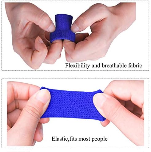 Finger SleevesThumb Braces Support Elastic Compression Protector Braces for Relieving Pain Calluses Arthritis Knuckle,20-Pieces