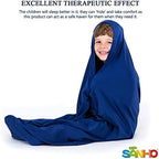 SANHO Dynamic Movement Sensory Sock, Body Sock, Toys for Autistic and Sensory Processing Disorders, Updated Version, Good for Height:35"- 59" Deep Blue