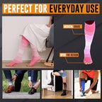 Doc Miller Open Toe Compression Socks for Women & Men – 20–30 mmHg Knee High Compression for Swelling, Varicose Veins & Leg Pain – Wide Calf Toeless Design for Work, Travel & Everyday Wear - 1 Pair